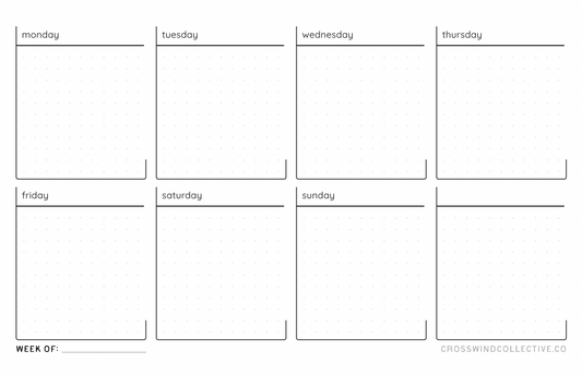Weekly Calendar Pages (Printable)
